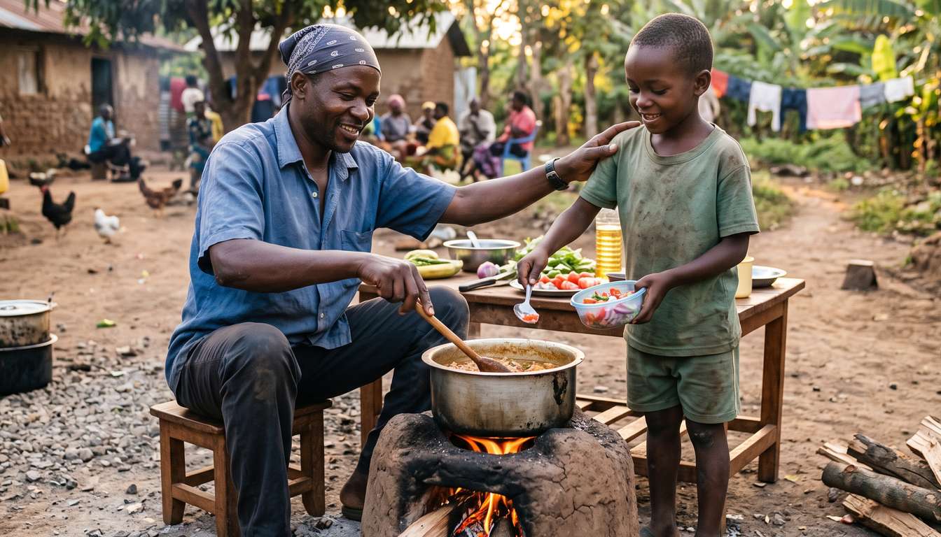 The first thing my father taught me to cook