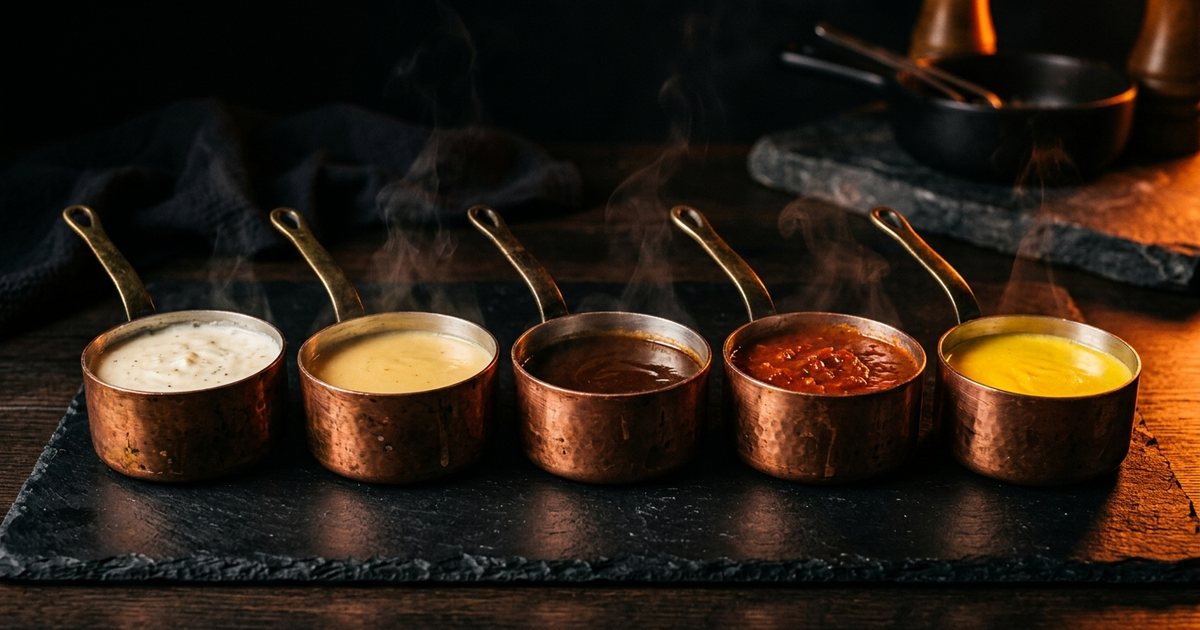 The five mother sauces — history you'll still be asked about
